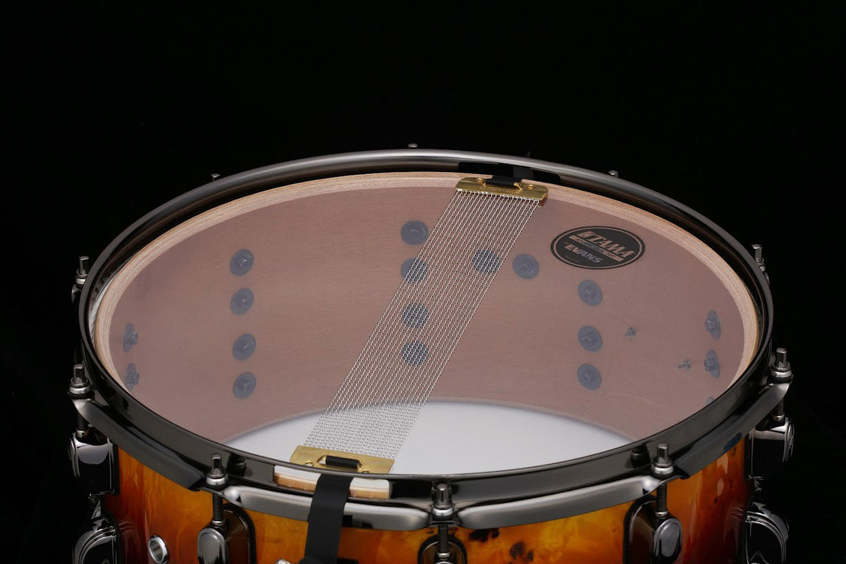 S.L.P. G-KAPUR 14X6 SNARE DRUM AMBER SUNSET FADE