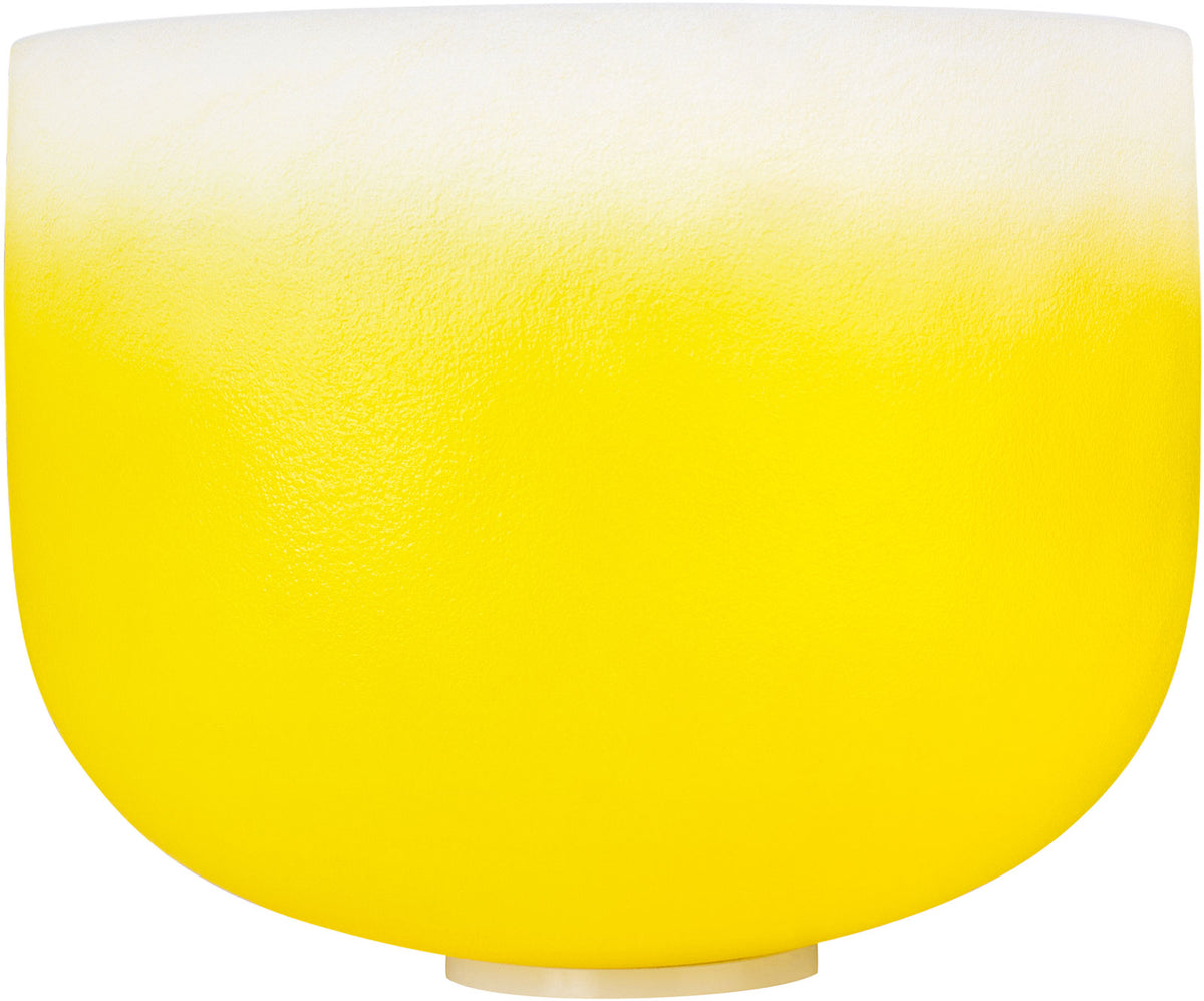 Crystal Singing Bowl Chakra 12" - Yellow Solar Plexus E (432 Hz)