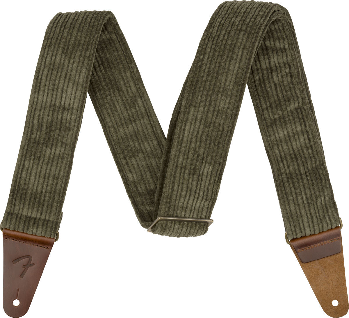 CORDUROY STRAP ANTIQUE OLIVE 2"