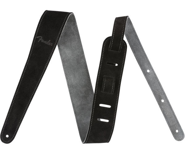 2" Suede Strap Black/Gray Reversible