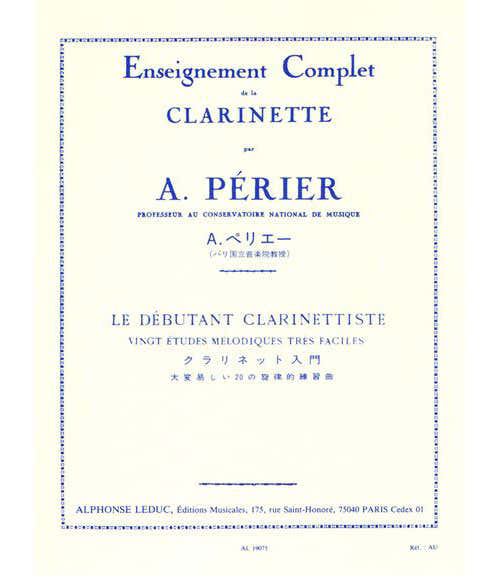 Leduc PERIER A. - LE DEBUTANT CLARINETTISTE