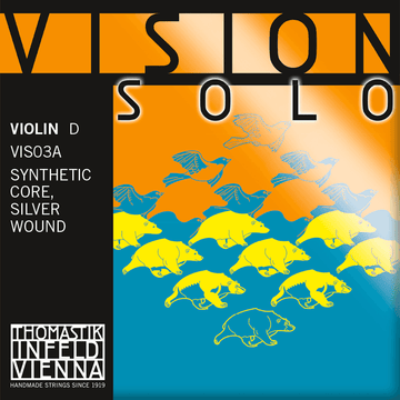 STRINGS INFELD VIOLIN VISION SOLO D SILVER ROUNDWOUND VIS3A