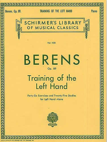 Schirmer Hermann Berens Training The Left Hand Op.89 - Piano Solo