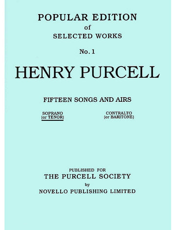 15 Songs And Airs Set 1 (Soprano Or Tenor)