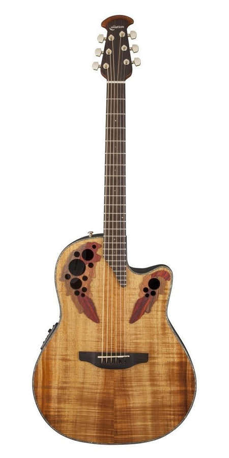 Celebrity Elite Plus Mid Cutaway Figured Koa