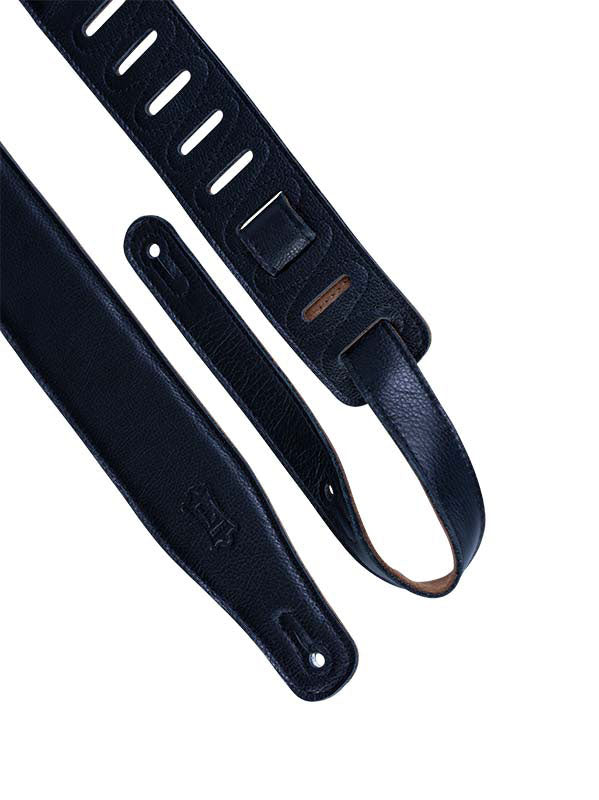 Padded Leather With Suede Back 6,4 Cm - Black