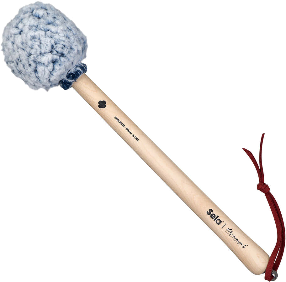 Gong Mallet Vikrampal Deep Earth - Small, Frosted Blue