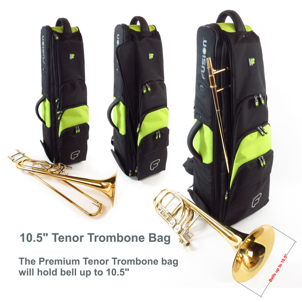 Premium Black/Green Bass Trombone Case