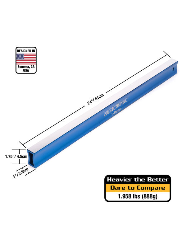 MN812 L-BEAM SANDING BAR FOR BASS FRETS - 61 CM