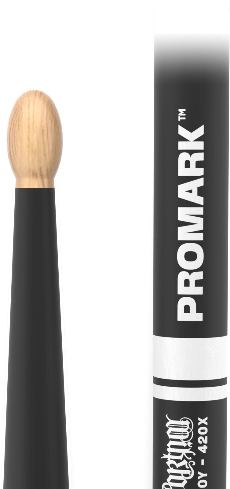 TXMP420XW-AG - Mike Portnoy 420X ActiveGrip Hickory Drumstick Wood Tip