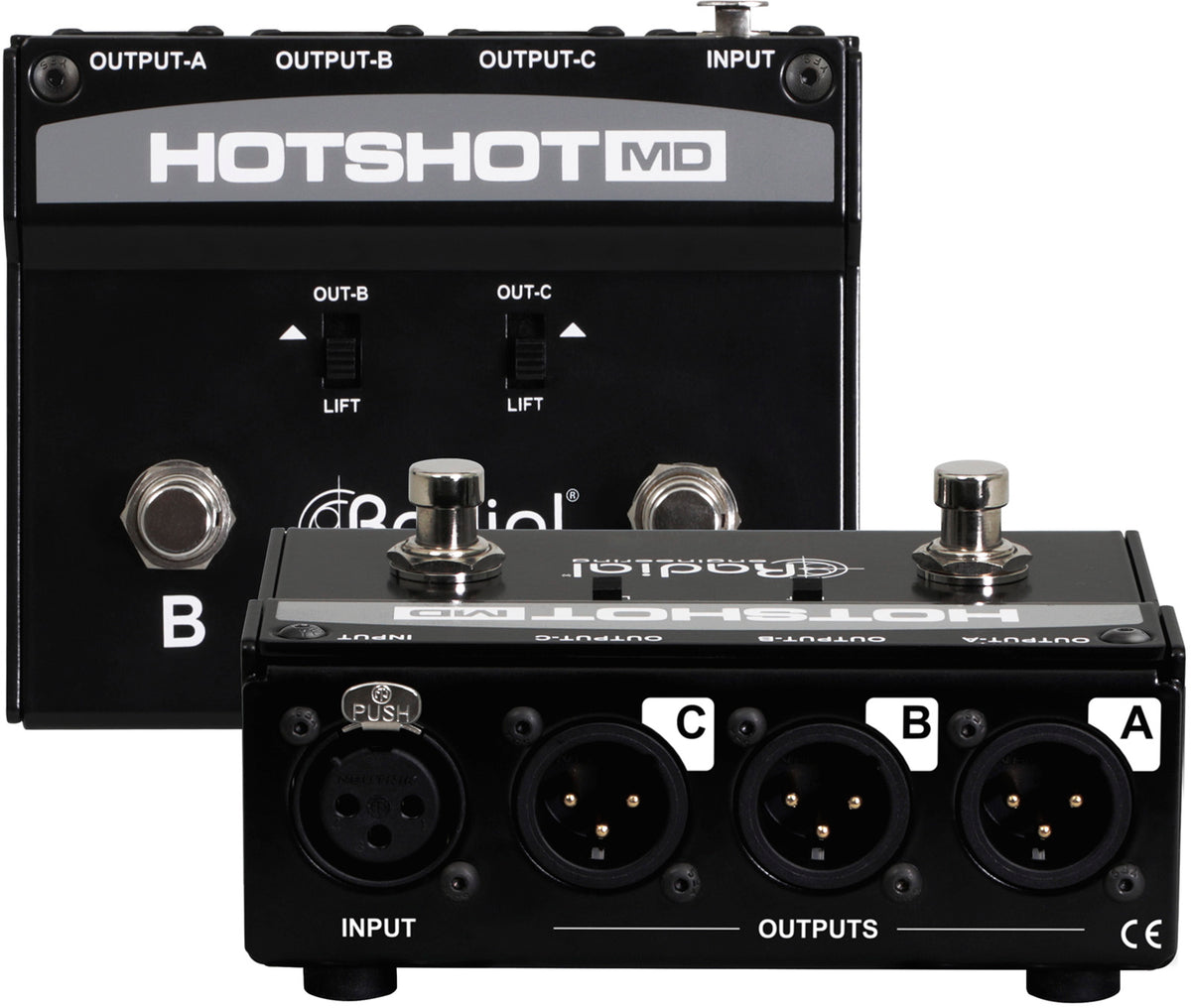 HOTSHOT-MD Microphone switcher with 3 outputs
