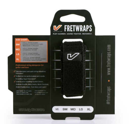 Fretwraps String Muter- 1 Pack Black (small)