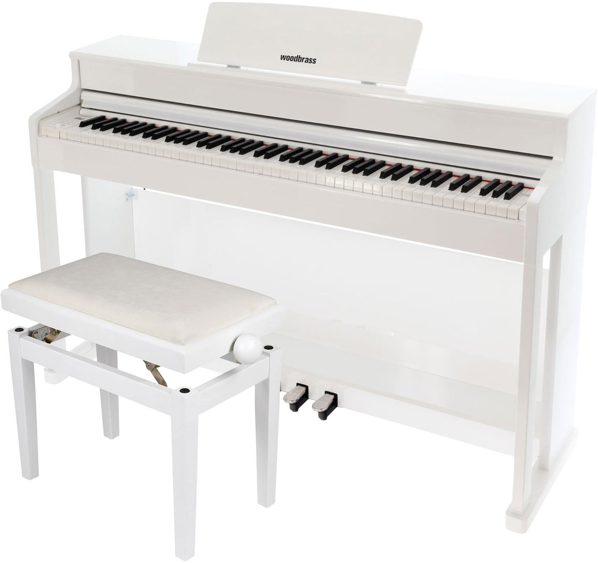 DP2 MK2 Gloss White Bundle + Piano Bench